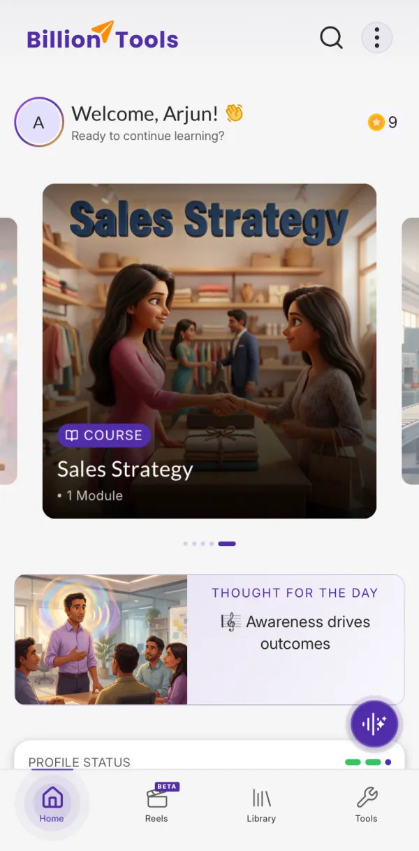 Billion Tools App Screenshot